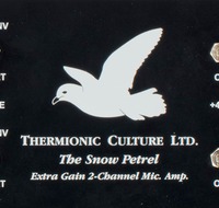 Thermionic Culture The Snow Petrel Two channel valve mic pre-amp