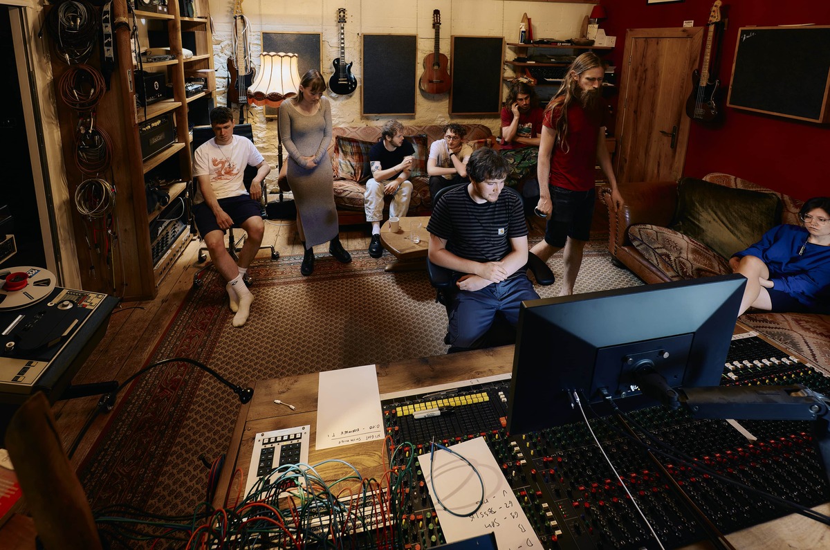 Night Swimming and Record Producer Peter Miles at Middle Farm Studios