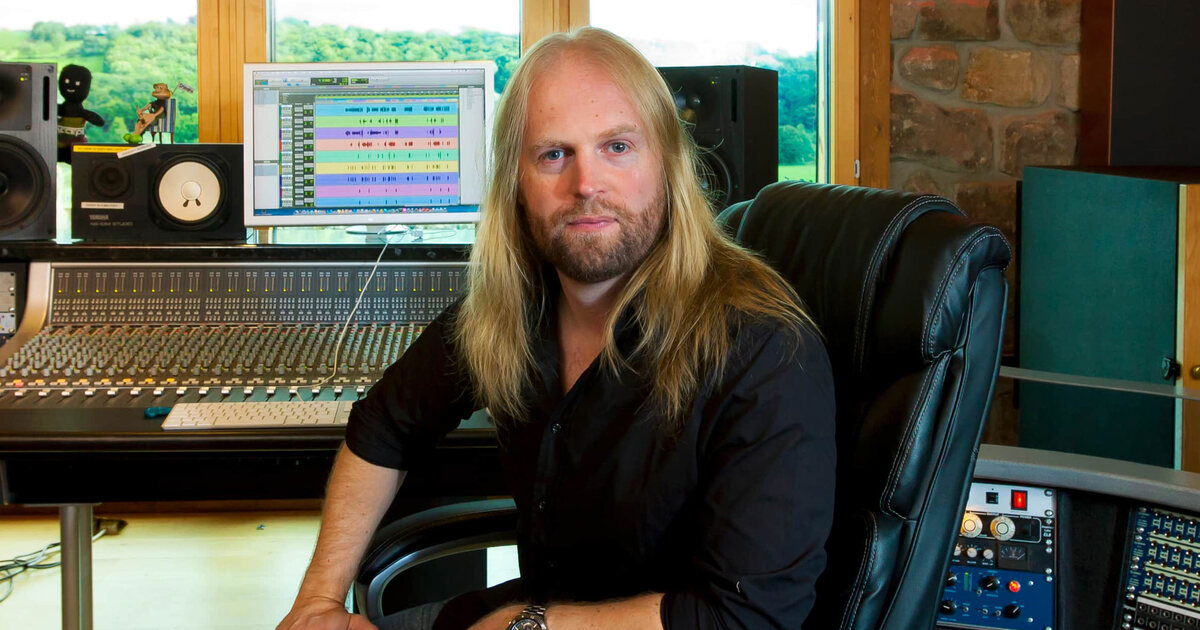 Andy Sneap - talks on camera with metal producer Russ Russell at his ...