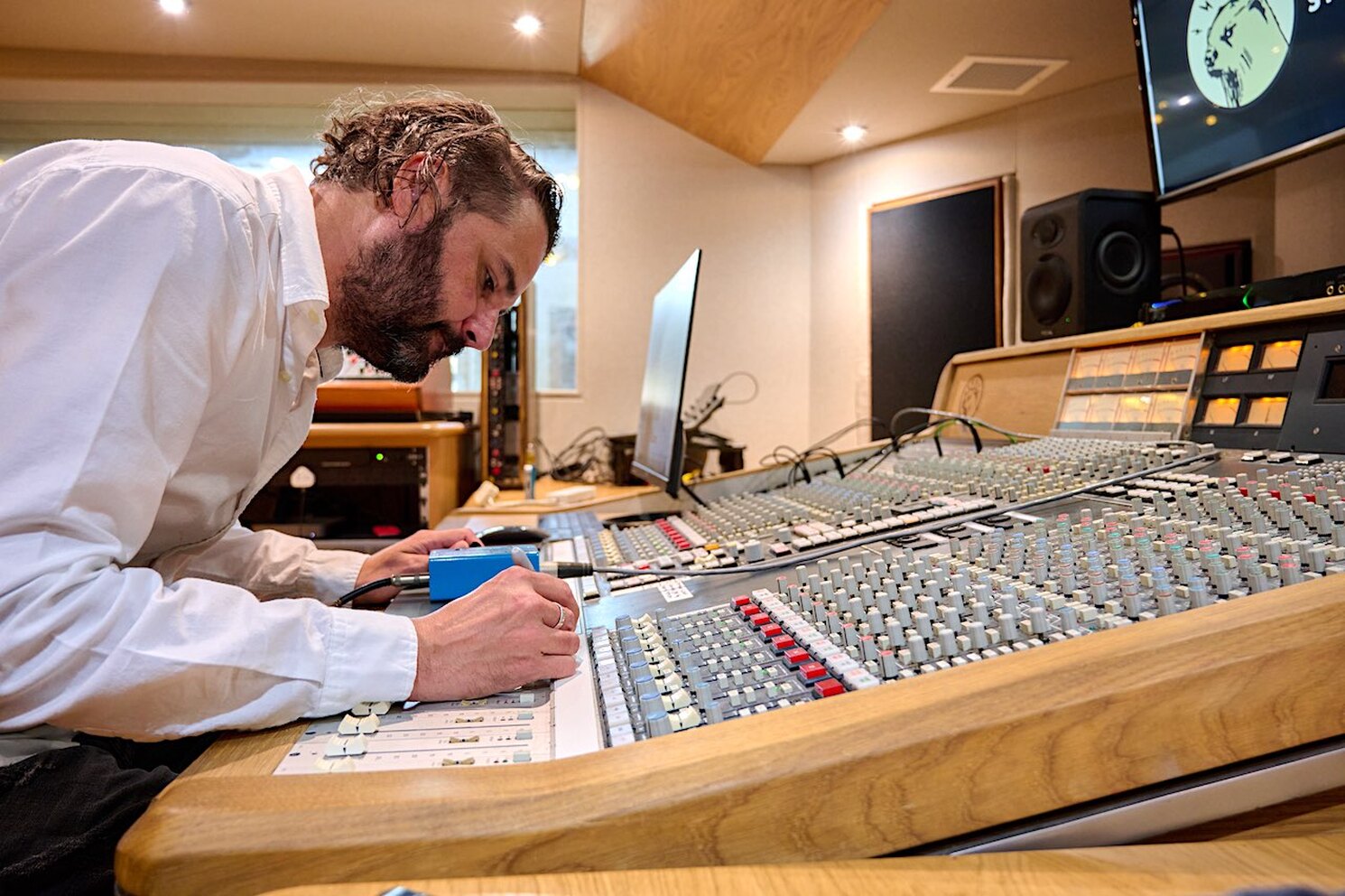 Dan Austin, recording engineer, at Otterhead Studios