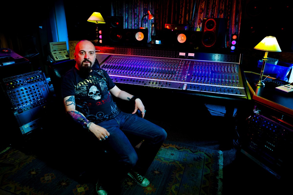 Simon Efemey at Chapel Studios in Lincolnshire, England