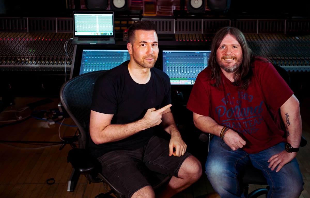 Steven Slate and Mike Exeter at Metropolis Studios