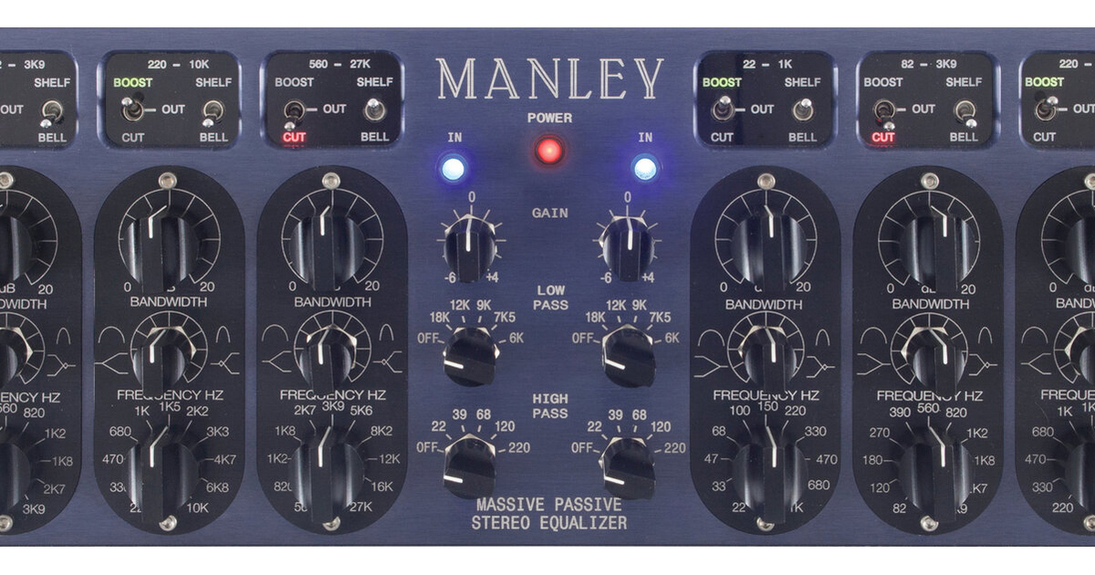 Manley Massive Passive Stereo Tube EQ recording equipment reviews
