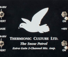 Thermionic Culture The Snow Petrel - Two channel valve mic pre-amp