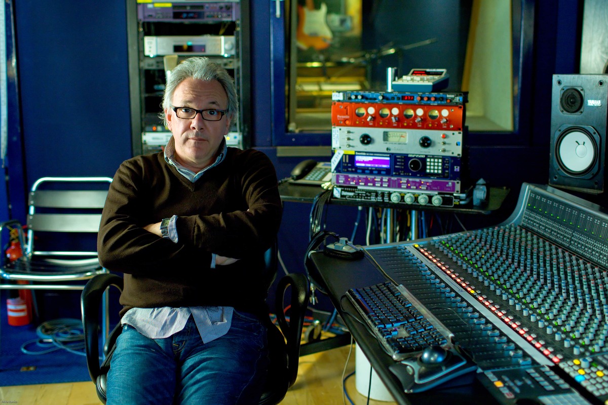 Trevor Horn in his recording studio