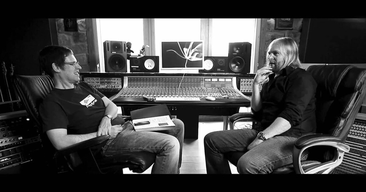 Andy Sneap - talks on camera with George Shilling at his home recording ...